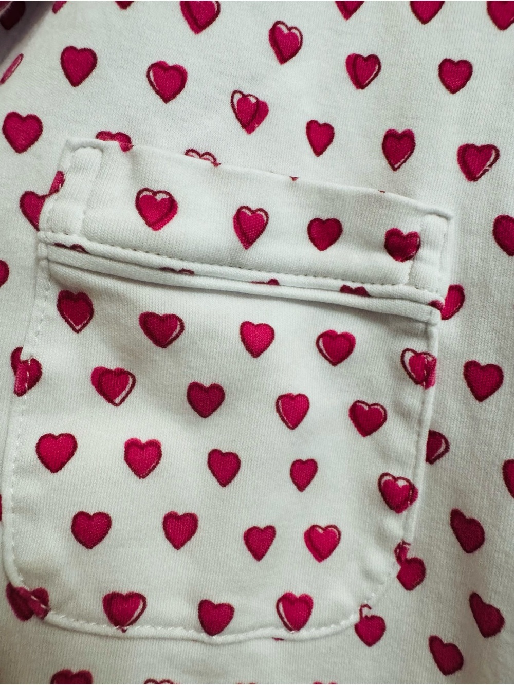 Roller Rabbit Hearts PJ Shirt Top Only Extra Small Preppy Loungewear - Picture 6 of 8